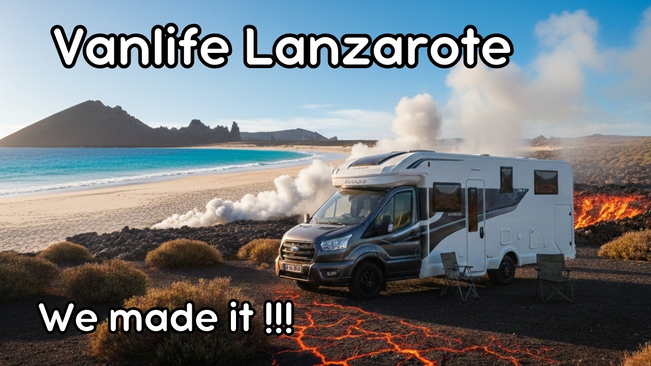 PT.6 - Lanzarote Vanlife - Driving A Motorhome From The UK To Canary Islands Wild Camping In #spain