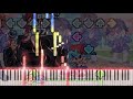 Friday Night Funkin' OST - Senpai - Remix Piano Tutorial
