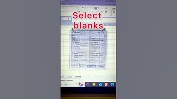 How to fill blanks cells in excel #trick #shorts #shortsfeed