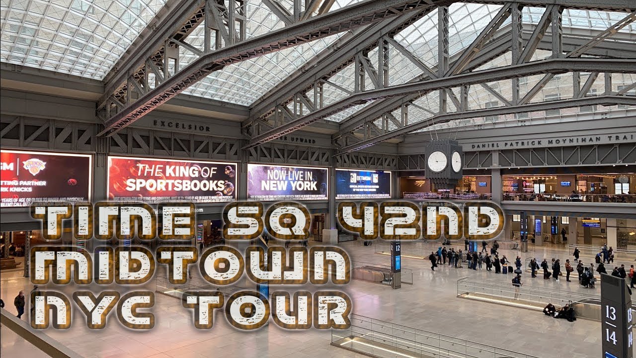 NYC Live Walks Snow Day 2022 Penn Station to Grand Central 42nd