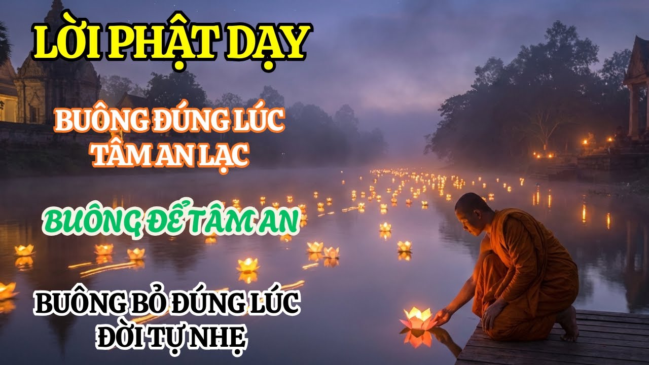Phật Dạy Cách Buông Bỏ Để Tâm An Lạc | Buông Đúng Lúc, Đời Tự Nhẹ | Nghe Là Thấm