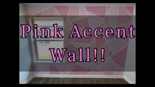 DIY Pink Accent Wall!