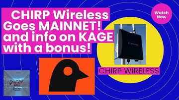 CHIRP goes TGE with Mainnet. How to Set up  CHIRP KAGE app and get a Bonus for Joining.