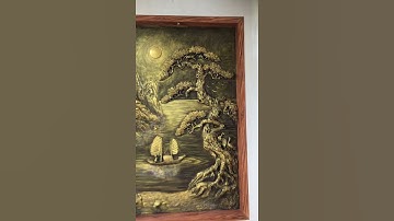 Tranh giả đồng ,tranh Tùng hạc ,phù điêu ba đê,tranh tường ,Tranh đắp xi măng, tranh đắp nổi.