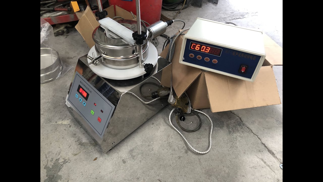 200 mm test lab test shaker vibrating screen machine - YouTube
