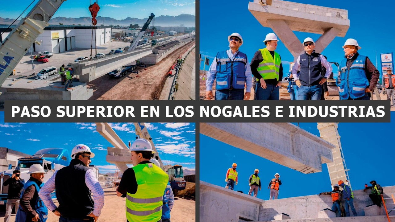 🚧 ¡El Paso Superior en Los Nogales e Industrias ya va al 34% de avance!