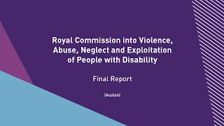 Final Report - Volume 12, Beyond the Royal Commission - Summary (Auslan)