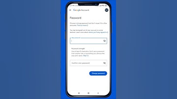 iPhone - Change Google Password