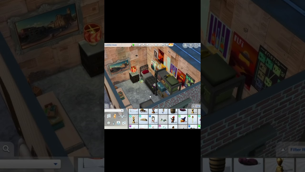 BURGLAR HIDEOUT | SIMS 4 SPEED BUILD | RELAXING MUSIC ONLY