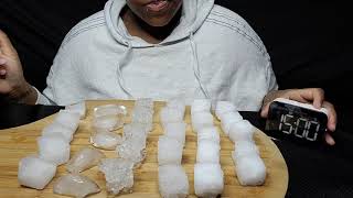 ICE CUBE CHALLENGE | 30 ICE CUBES 15MINS | CREATED BY RA MRIDULA | #iceeating #asmr #asmrice