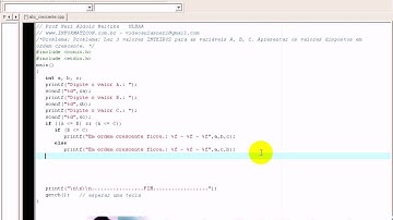 aula 1065 Algoritmos e Logica de programação   Exerc SE abc crescente C