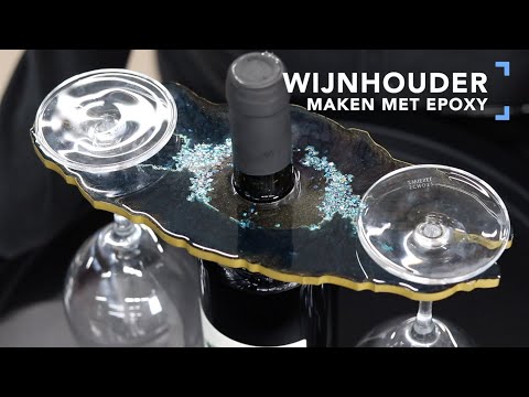 Wijnglashouder maken met epoxy