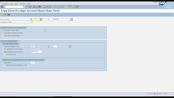 How to copy bulk Gl master data from one company code to other company code in SAP