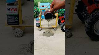 diy mini tractor construction road repair science project #project #minitractor #short