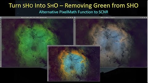 Reducing Green in Hubble Palette (SHO) Images