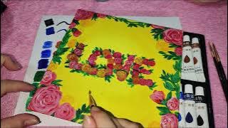 BEGINNER FRIENDLY ACRYLIC PAINTS AND BRUSHES