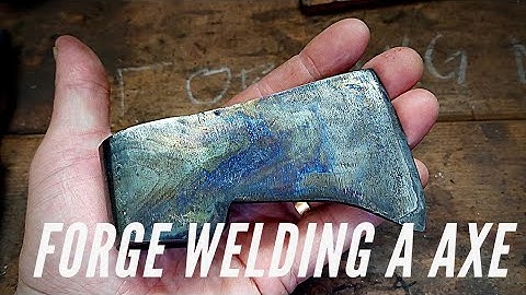 Forge welding a axe, fail.