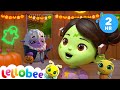 LELLOBEE | No No Monsters! | Rishi & Ella's Halloween Playhouse | Preschool Education | Kids Karaoke