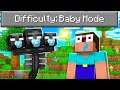 NOOB Beat Minecraft on "Baby Mode" Difficulty...