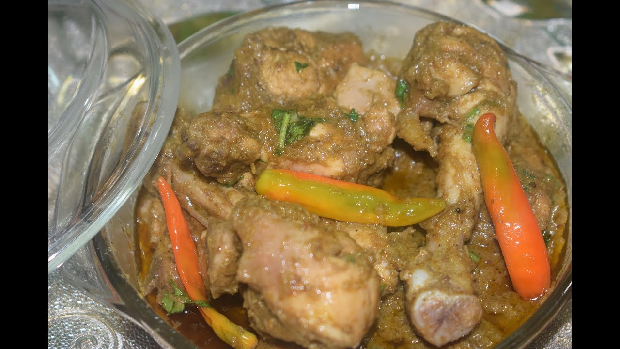 Chicken Green Gravy Chicken Recipe YouTube