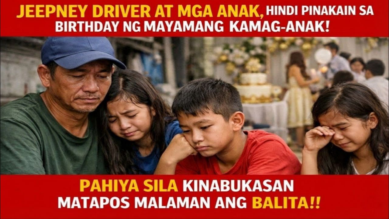 JEEPNEY DRIVER AT MGA ANAK, DI PINAKAIN SA BIRTHDAY NG KAMAG-ANAK | Billionaire CEO Bilyonaryo Story