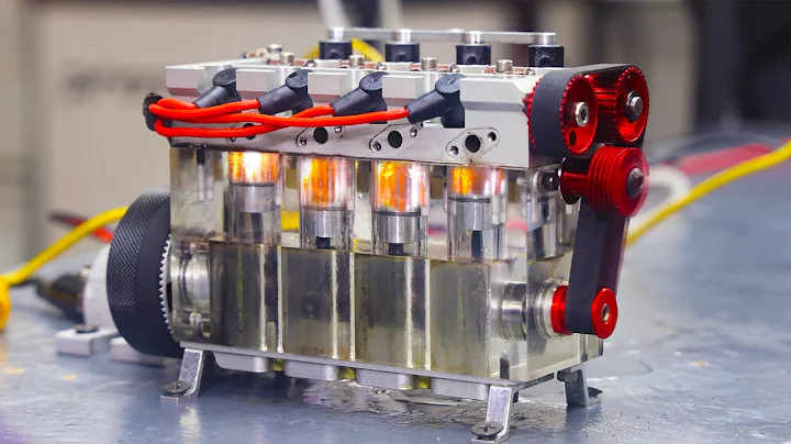 See Thru 4 Cylinder Engine - Dangerous Power