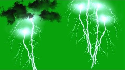 Thunder effect Green screen sound effects VFX effect chroma lighting strike on copyright video