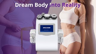 How To Use | 6 In 1 Cavitation Machine With RF Vacuum | Model: MF