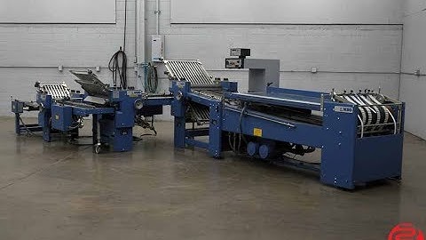 MBO B26 Continuous Feed Paper Folder w/ 8 Page Unit, 16 Page Unit, and Mobile Delivery