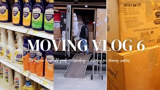 MOVING VLOG 6 | WE GOT OUR HOUSEHOLD GOODS, UNPACKING, SHOPPING FOR CLEANING SUPPLIES | Aqua_diva