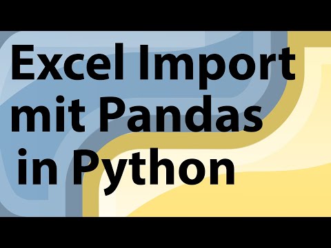 Video: Was ist Pandas in Python importieren?