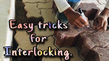 How to install concrete block paving flexibly. | Easy tricks for interlocking.