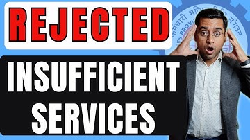 🔴 PF Claim rejected insufficient service 🔴 PF Claim rejected insufficient service का क्या मतलब है