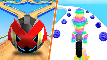 Going Balls VS Rope Man Run Android iOS Gameplay Walkthrough 4K Ep710