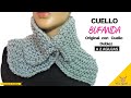 ✅ Tejidos y Moda de Cuello Bufandas a Dos Agujas 