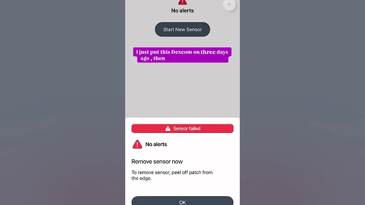 Dexcom Sensor Fail !!   #diabetes  #dexcom #dexcomg7 #diabetesmanagement
