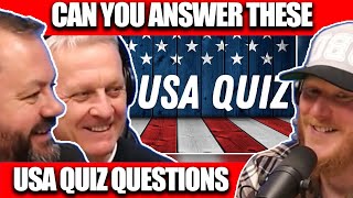 Can The Blokes Answer USA Quiz Questions? | OFFICE BLOKES REACT!!