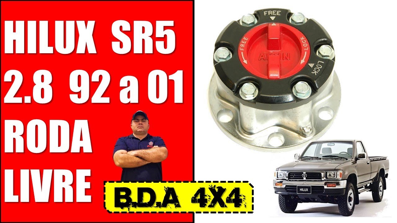 EP. 147 // Desmontagem da RODA LIVRE TRAÇÃO 4X4 Dianteira Toyota Hilux 2.8  SR5 1992 A 2001