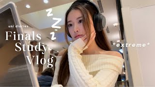 STUDY VLOG to SKIP finals ⊹₊˚♡  allnighter, extreme stress, study sessions