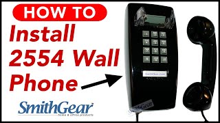 Cortelco 2554 Wall Phone Easy Installation
