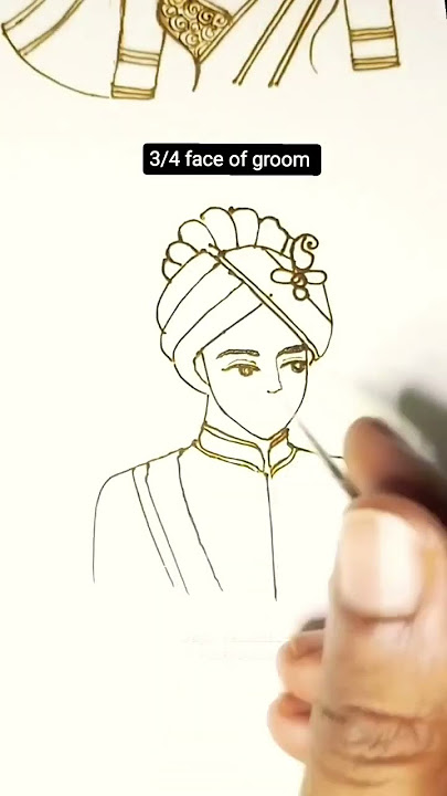3/4 face of groom #mehndi#henna #mehndidesign#bridal#groom #dulheraja #artist #mehndiart #art #arte
