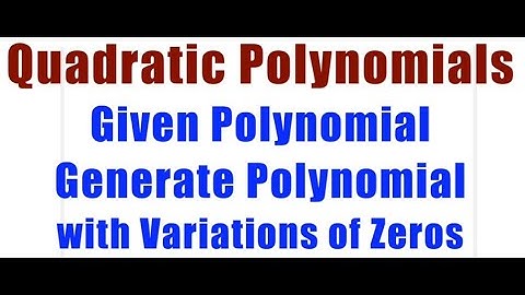 Cubic Polynomials and its Zeros