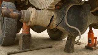 “Pakistani Truck Axle Completely Broken | Skilled Mechanic Repaired Major Crack Successfully 