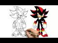 How to Draw Shadow the Hedgehog | Sonic Character Art
