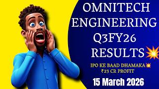 Omnitech Engineering Q3 Results 2026 | Omnitech Engineering Share Latest News