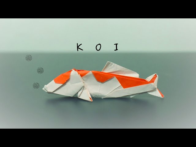 Origami - koi fish japanese carp 錦鯉 (Inayoshi Hideisa) - YouTube