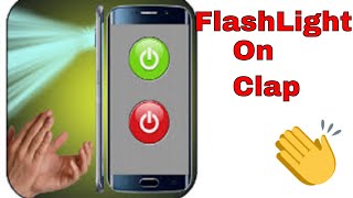 best magic trick apps for android | flashlight on clap screenshot 5