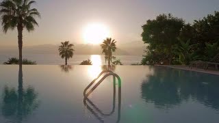 Infinity Pool Sunset Stock Video