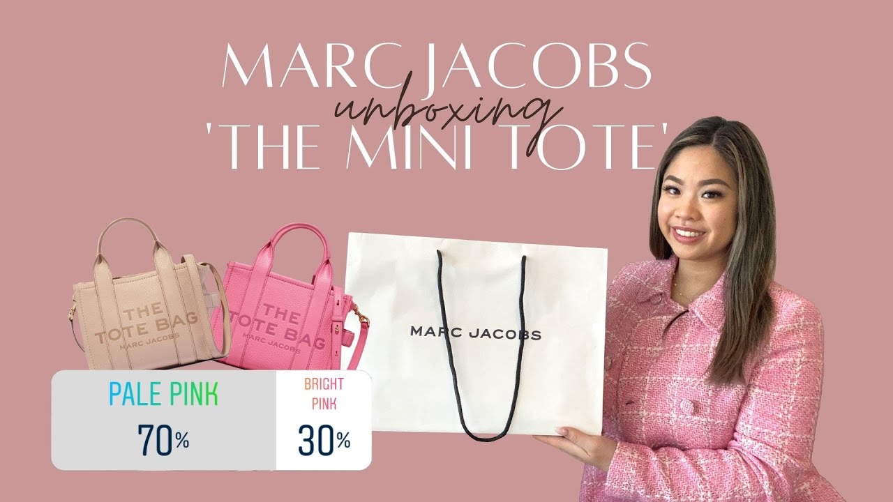 The Leather Small Tote Bag by Marc Jacobs (Rose Dust)