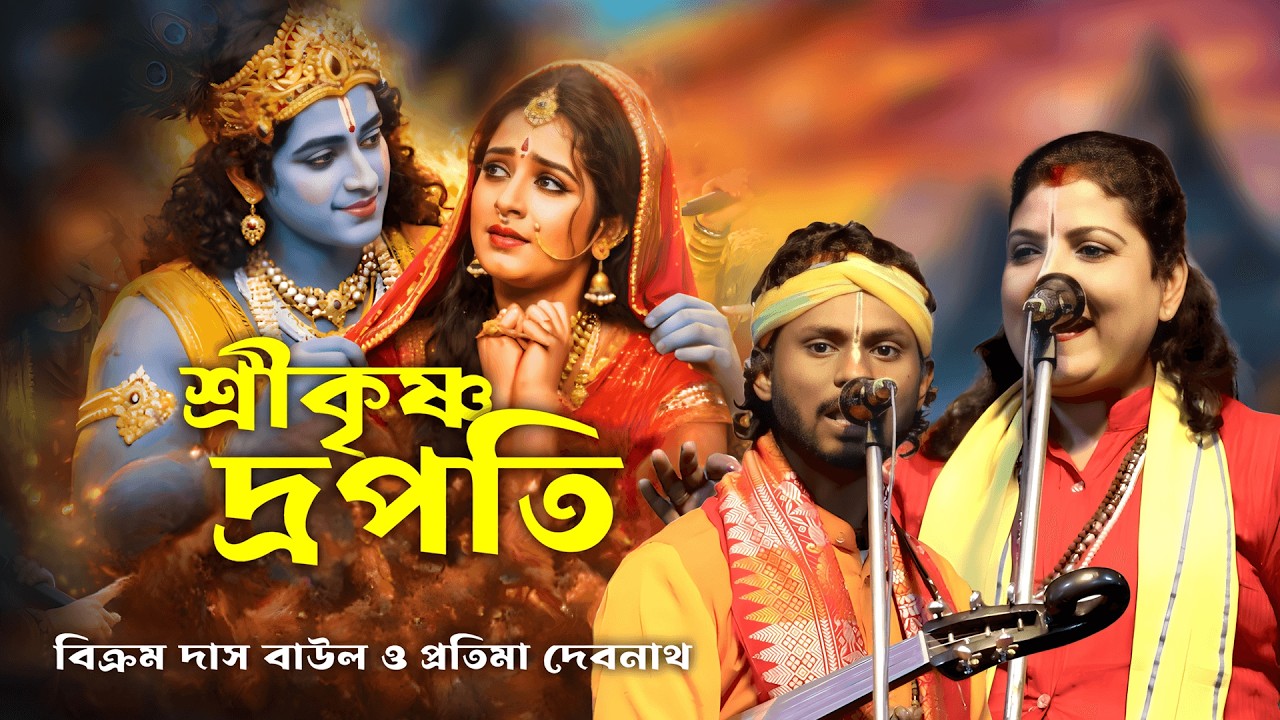 শ্রীকৃষ্ণ ও দ্রৌপদী ( সখা ও সখী ) | শিল্পী বিক্রম দাস ও প্রতিমা দেবনাথ @BaulTorja-123